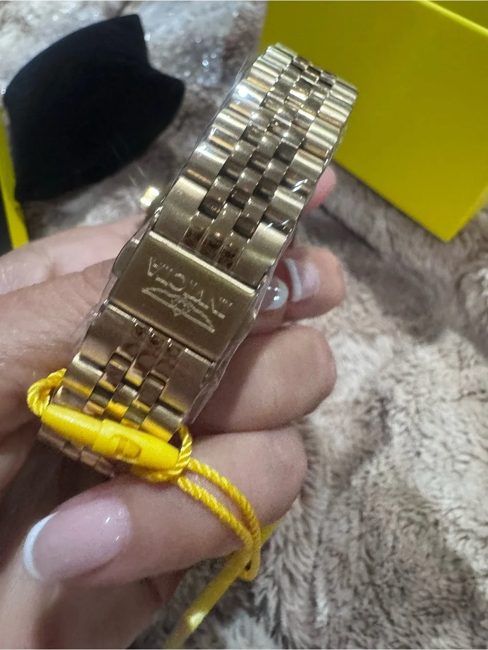 NEW Invicta Specialty 47484 Gold Tone Roman Numeral Watch Champagne Dial 50M NWT - Picture 2 of 4